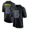 Custom #15 Black LAR Football Shirt Top