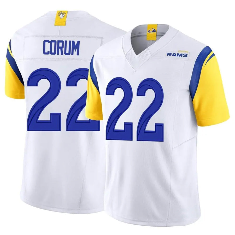 Custom #22 White LAR Football Shirt Top