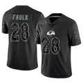 Custom #28 Black LAR Football Shirt Top