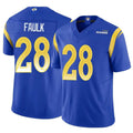 Custom #28 Royal LAR Football Shirt Top