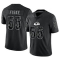 Custom #55 Black LAR Football Shirt Top