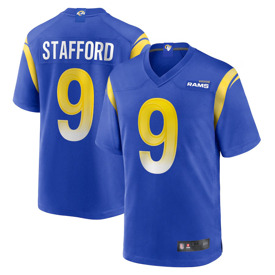 Custom #9 Royal LAR Football Shirt Top