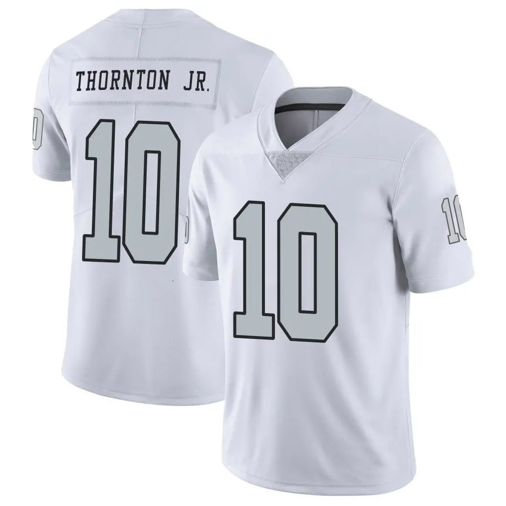 Custom #10 White LV Football Shirt Top
