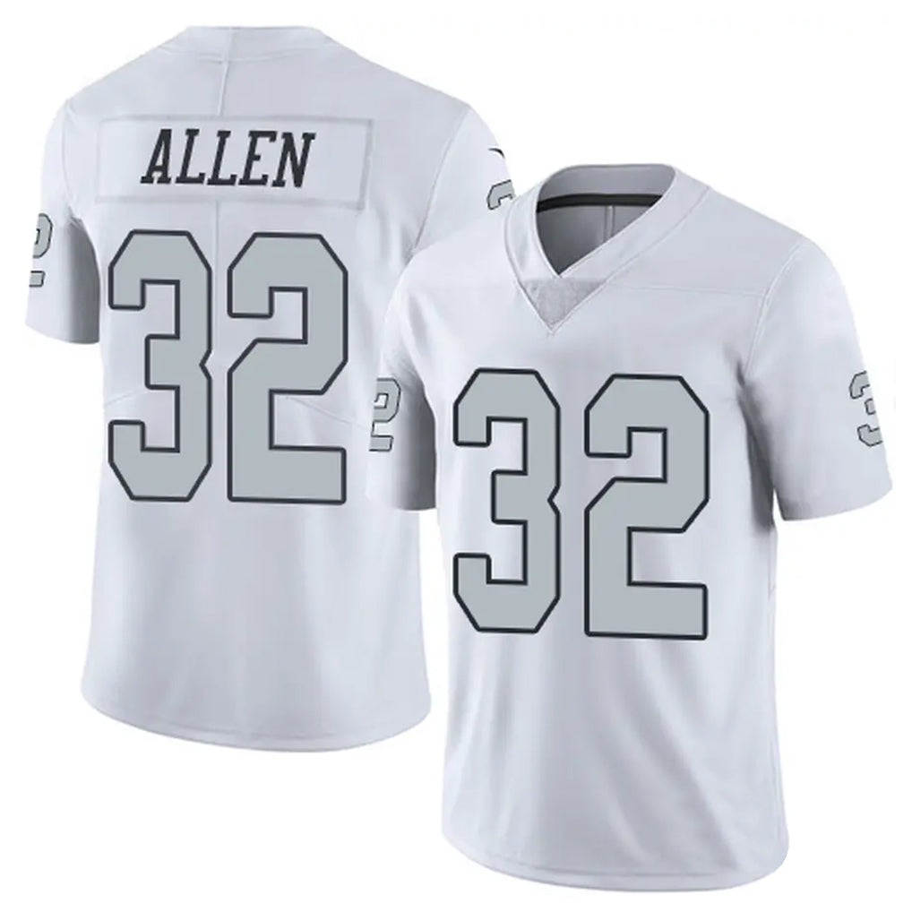 Custom #32 White LV Football Shirt Top