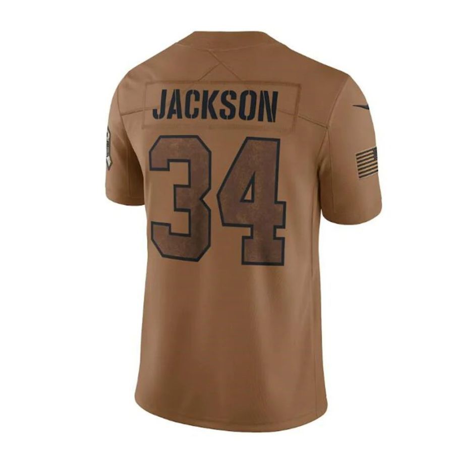 Custom #34 Brown LV Football Shirt Top