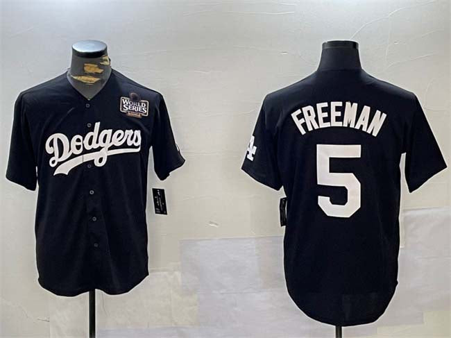 Custom #5 Black LAD Baseball Shirt Top