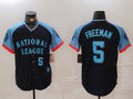 Custom #5 Navy All Star LAD Baseball Shirt Top