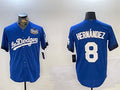 Custom #8 Royal LAD Baseball Shirt Top