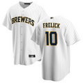 Custom #10 White MIL Baseball Shirt Top