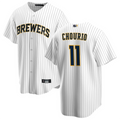 Custom #11 White MIL Baseball Shirt Top