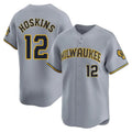 Custom #12 Gray MIL Baseball Shirt Top