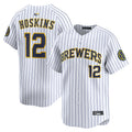 Custom #12 White MIL Baseball Shirt Top