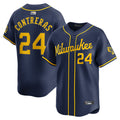 Custom #24 Navy MIL Baseball Shirt Top