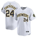 Custom #24 White MIL Baseball Shirt Top