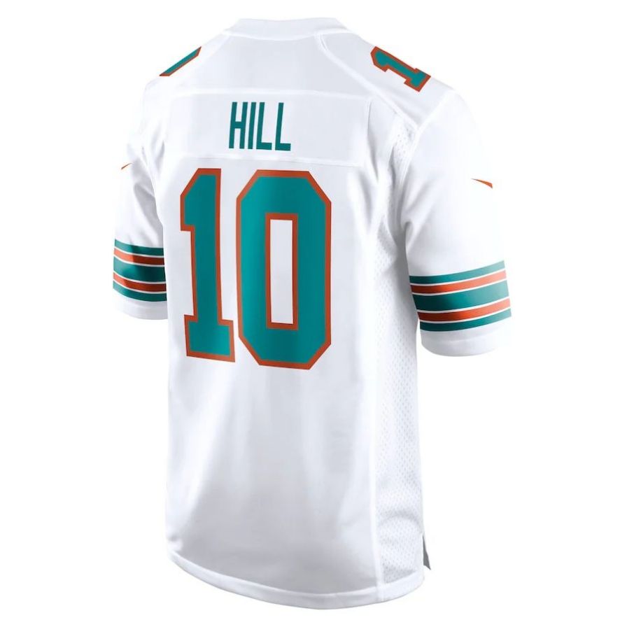 Custom #10 White MIA Football Shirt Top
