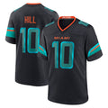 Custom #10 Blue MIA Football Shirt Top