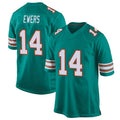 Custom #14 Aqua MIA Football Shirt Top