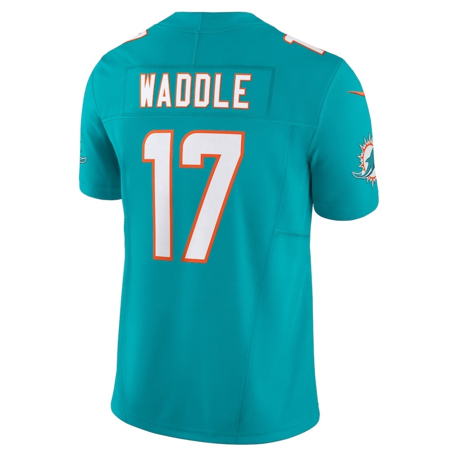 Custom #17 Aqua MIA Football Shirt Top