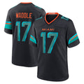 Custom #17 Blue MIA Football Shirt Top