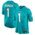 Custom #1 Aqua MIA Football Shirt Top