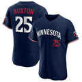 Custom #25 Navy MIN Baseball Shirt Top