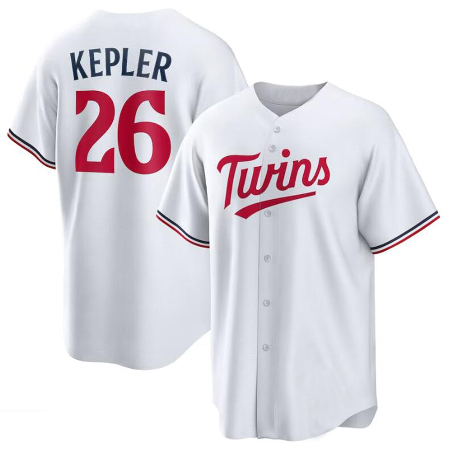 Custom #26 White MIN Baseball Shirt Top