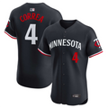 Custom #4 Navy MIN Baseball Shirt Top