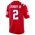 Custom #2 Red NE Football Shirt Top