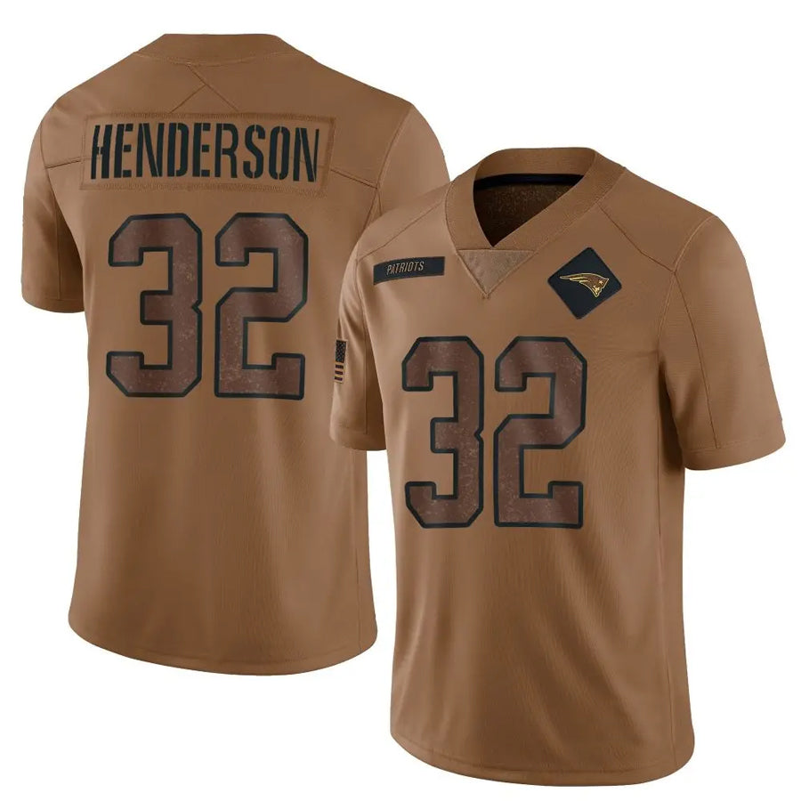 Custom #32 Brown NE Football Shirt Top