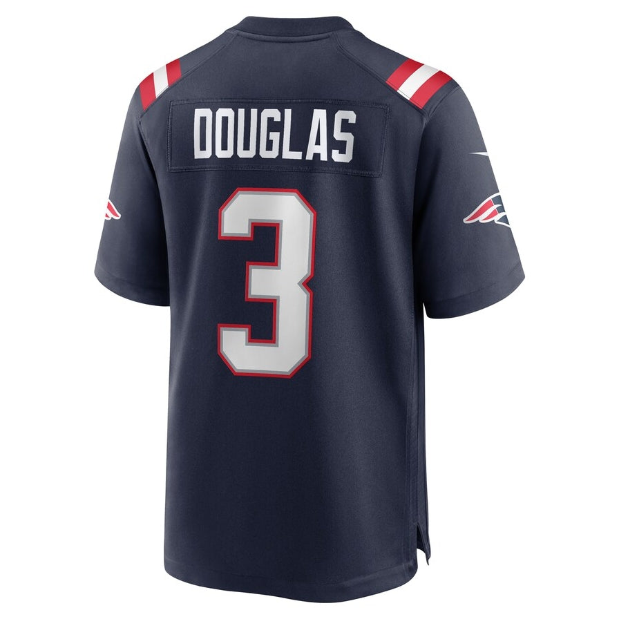 Custom #3 Navy NE Football Shirt Top