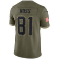 Custom #81 Olive NE Football Shirt Top