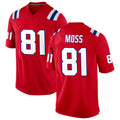 Custom #81 Red NE Football Shirt Top