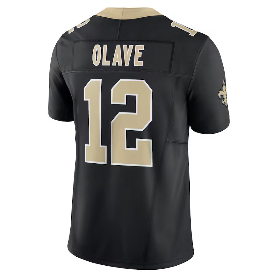 Custom #12 Black NO Football Shirt Top