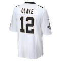 Custom #12 White NO Football Shirt Top