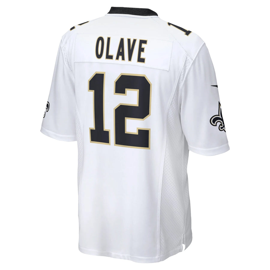 Custom #12 White NO Football Shirt Top