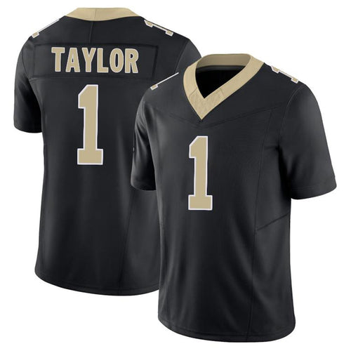 Custom #1 Black NO Football Shirt Top