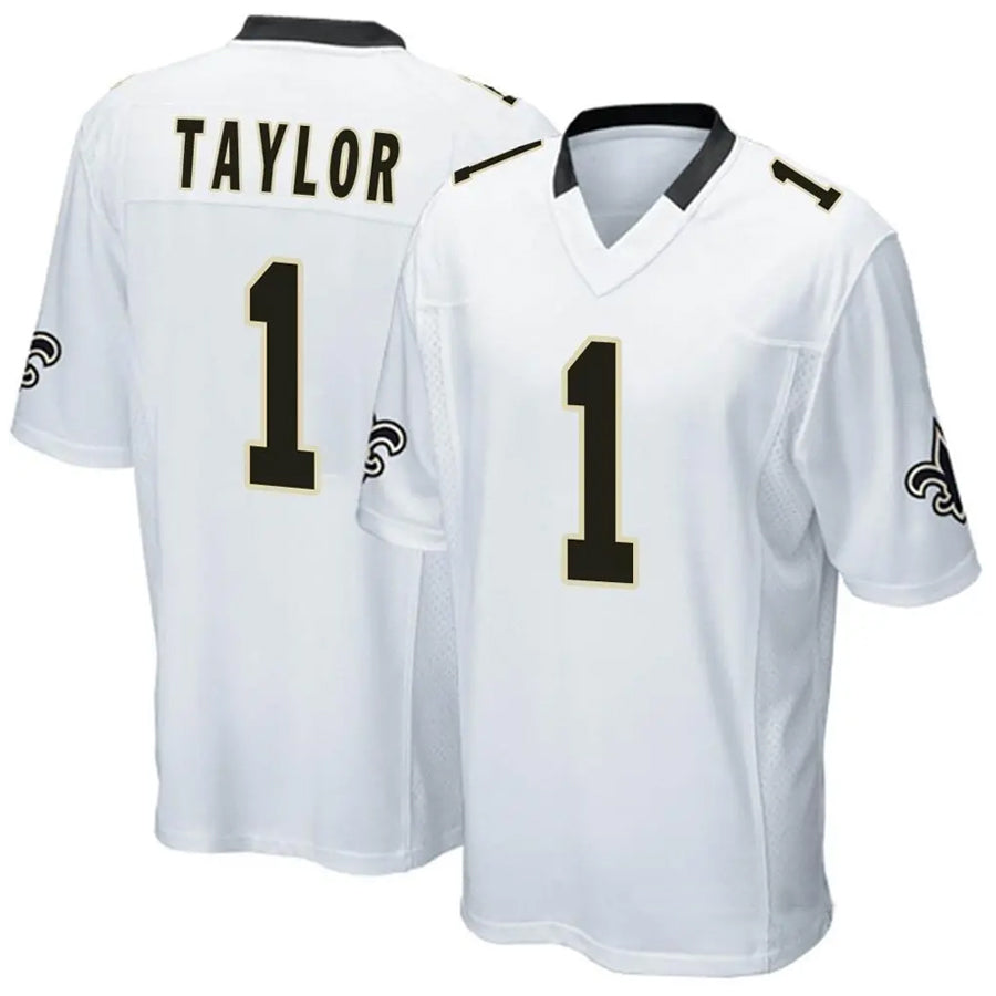 Custom #1 White NO Football Shirt Top