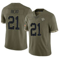 Custom #21 Olive NO Football Shirt Top