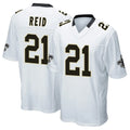 Custom #21 White NO Football Shirt Top