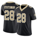 Custom #28 Black NO Football Shirt Top