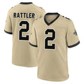 Custom #2 Gold NO Football Shirt Top