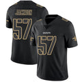 Custom #57 Black NO Football Shirt Top
