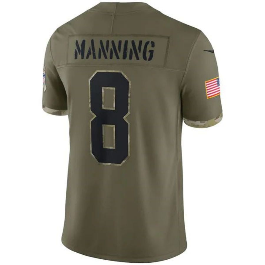 Custom #8 MANNING Pro Stitched Jersey - Premium Edition