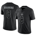 Custom #8 Black NO Football Shirt Top