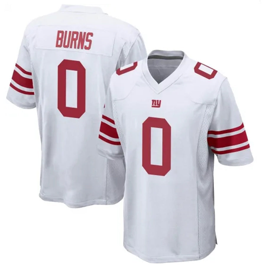 Custom #0 White NYG Football Shirt Top