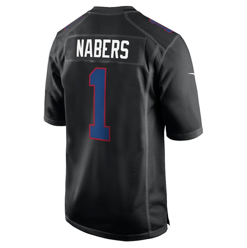 Custom #1 Carbon Black NYG Football Shirt Top