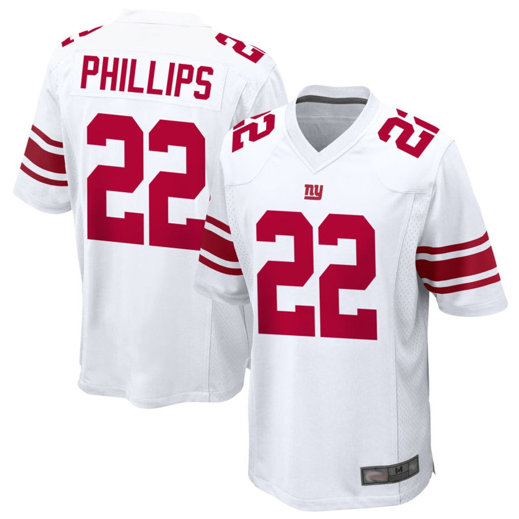 Custom #22 White NYG Football Shirt Top