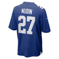 Custom #27 Royal NYG Football Shirt Top