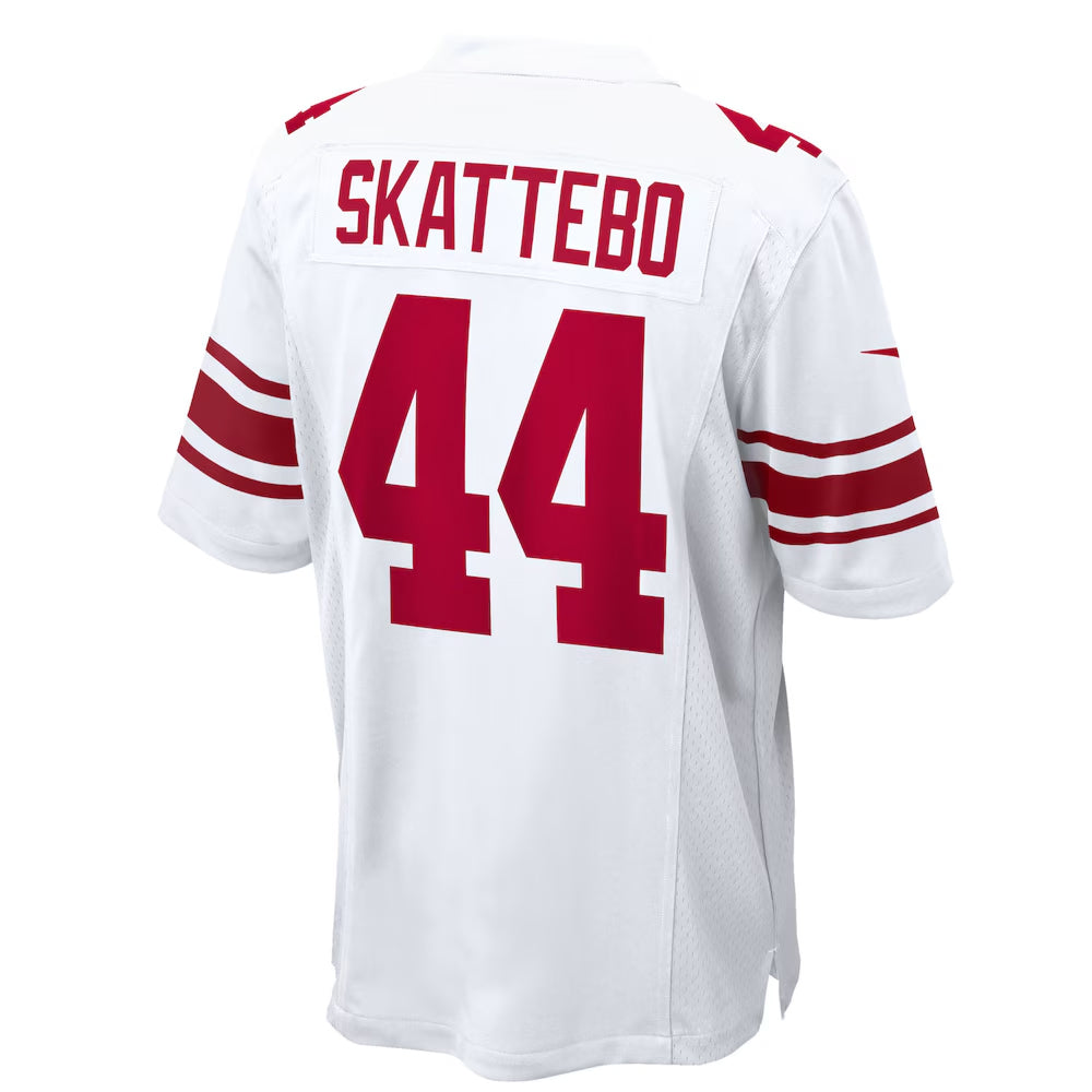 Custom #44 White NYG Football Shirt Top