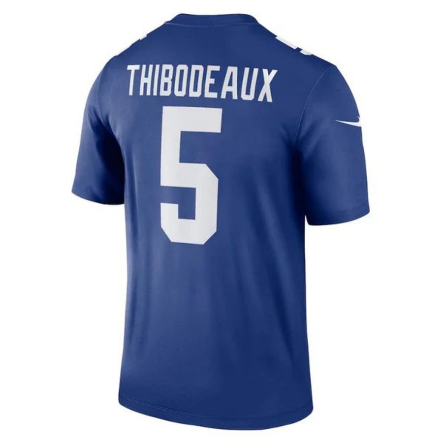 Custom #5 White NYG Football Shirt Top